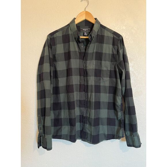 Men's Forever 21 Plaid Shirt - Picture 1 of 4
